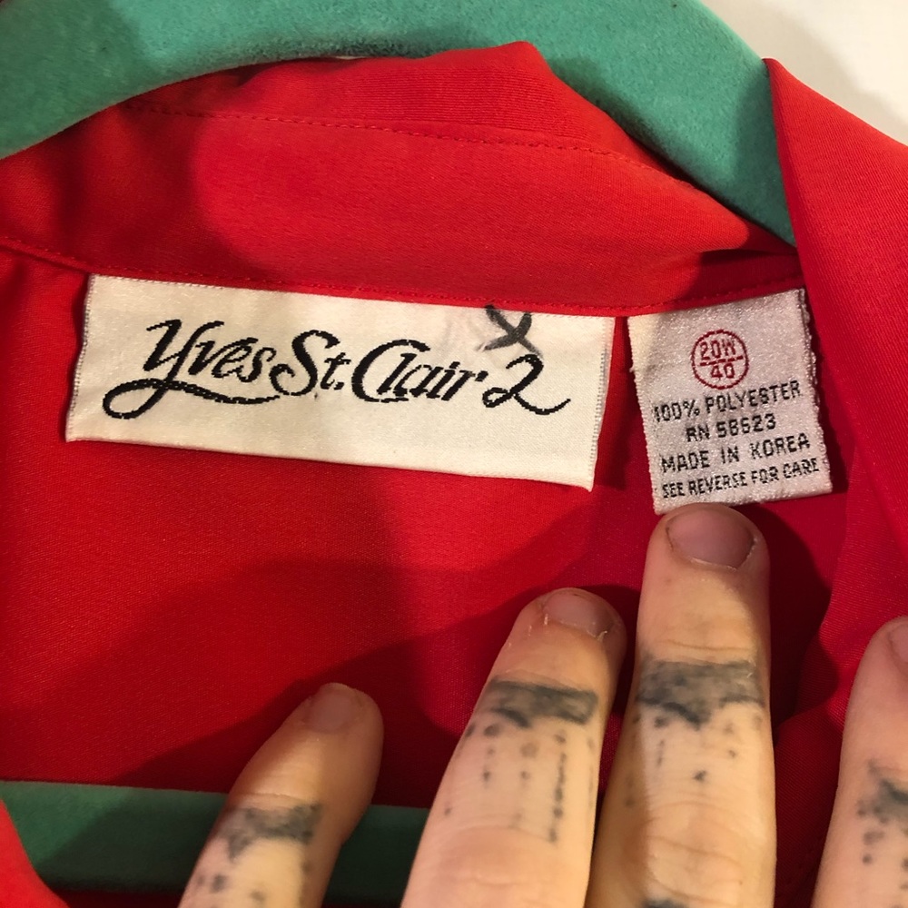 Yves St.Clair Red Blouse - Picture 4 of 5